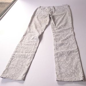 NYDJ Floral Print Legging Jeans Size 4